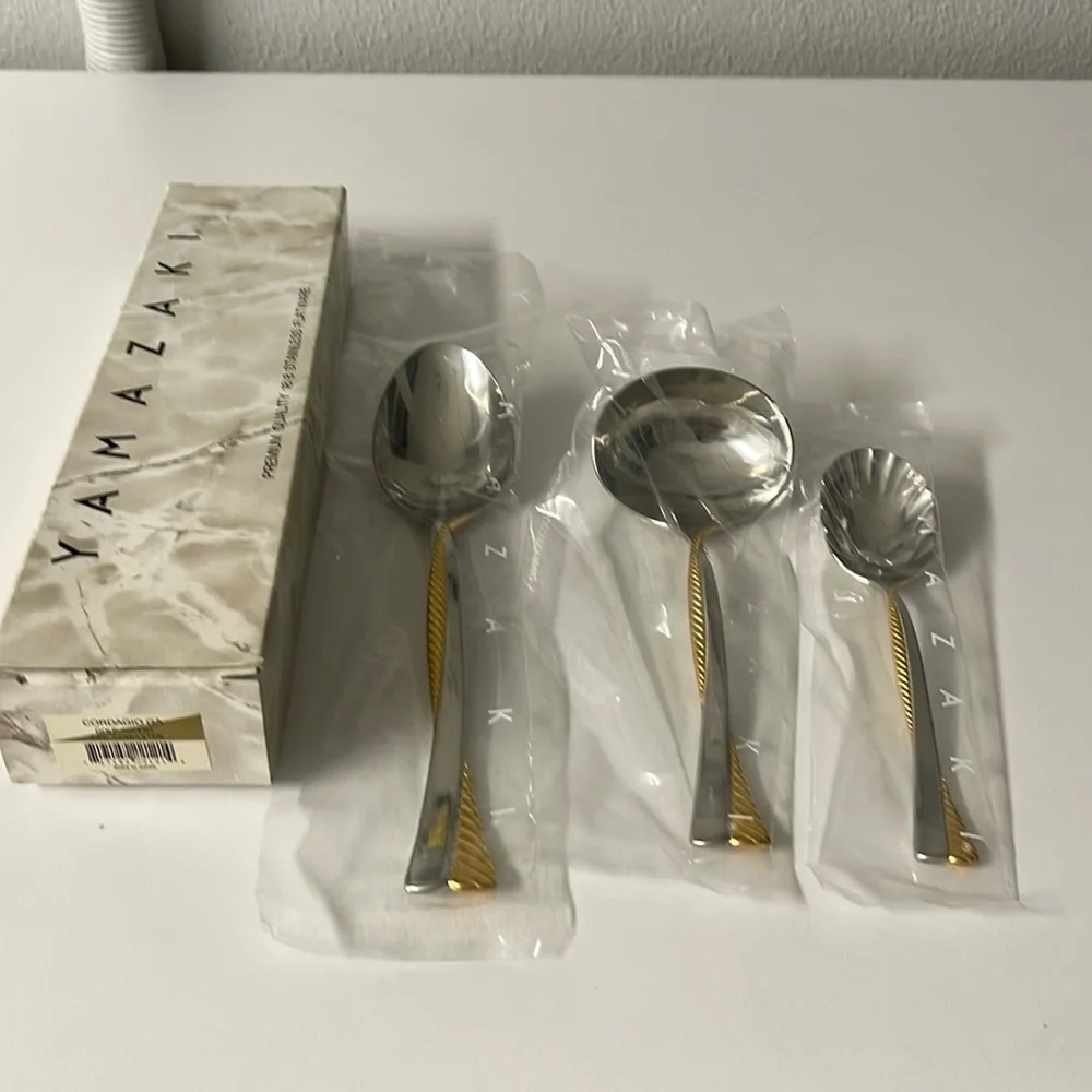 NIB Yamazaki Cordagio Gold Accent 3 pc Completer set